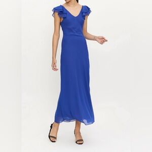 Compania Fantastica Chiffon Long Dress with Ruffle